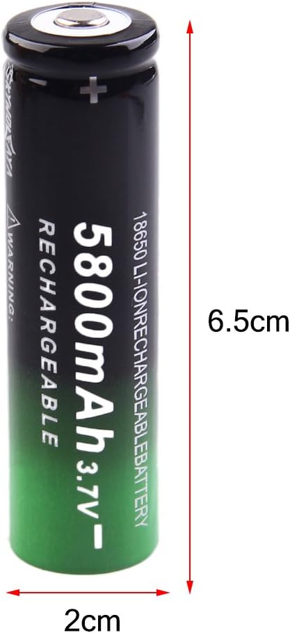 50 Pack 18650 Rechargeable 5800mAh 20A 3.7V Button Top Batteries K72458