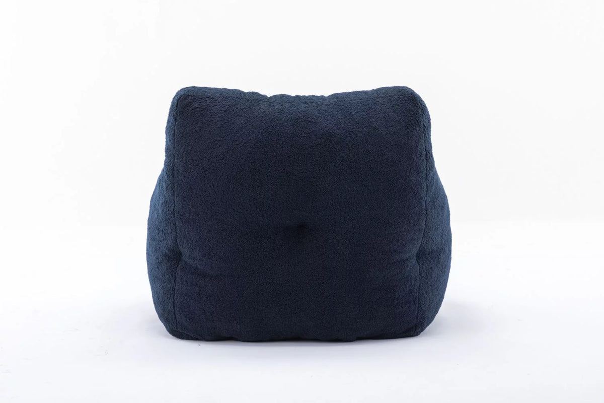 Soft Teddy Fabric Bean Bag Chair 39.4*39.4*27.6 Inches E346