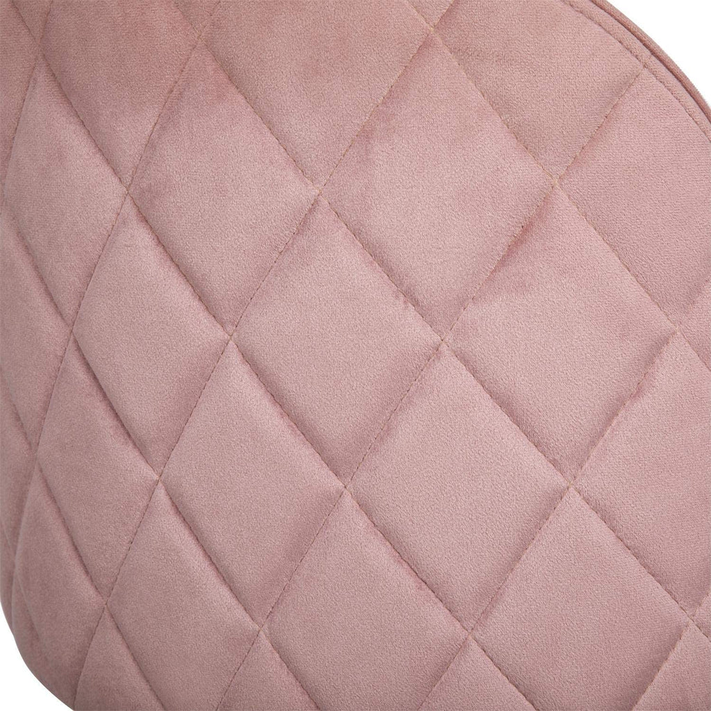 Pink Velvet Accent Chairs with Metal Legs, Set of 2 Q555576