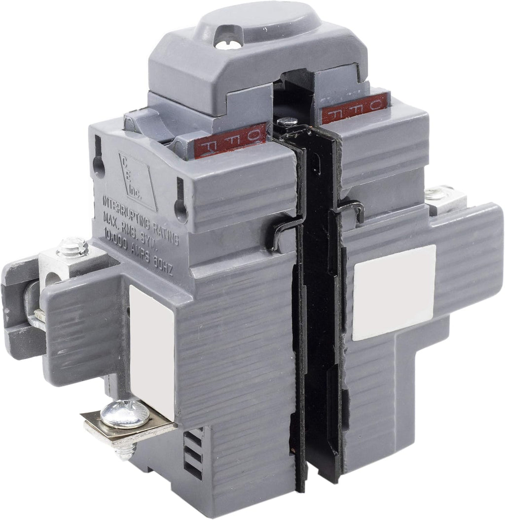 Two Pole 20 Amp Circuit Breaker, Pack of 2 V36545