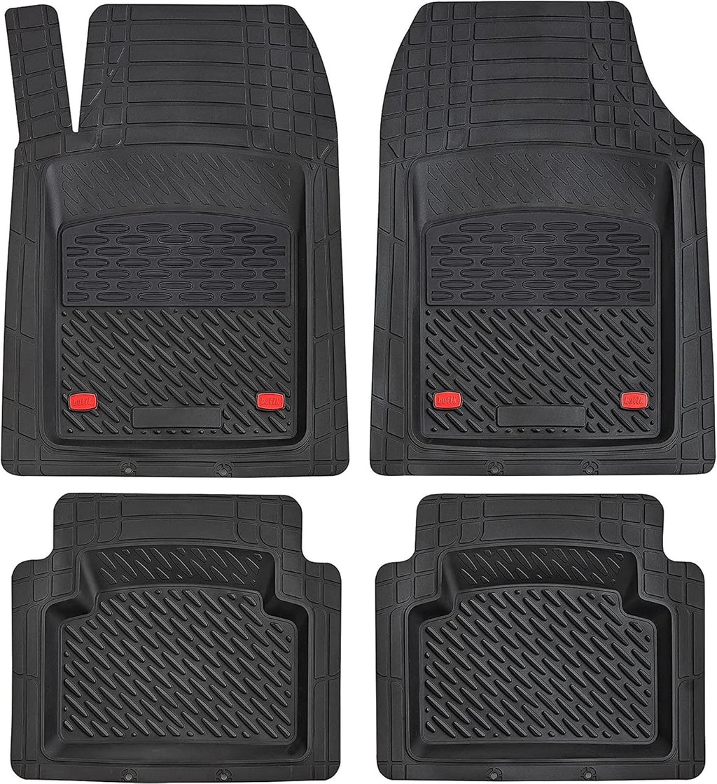 Silver 5-Piece Heavy-Duty Automotive Floor Mat V51526
