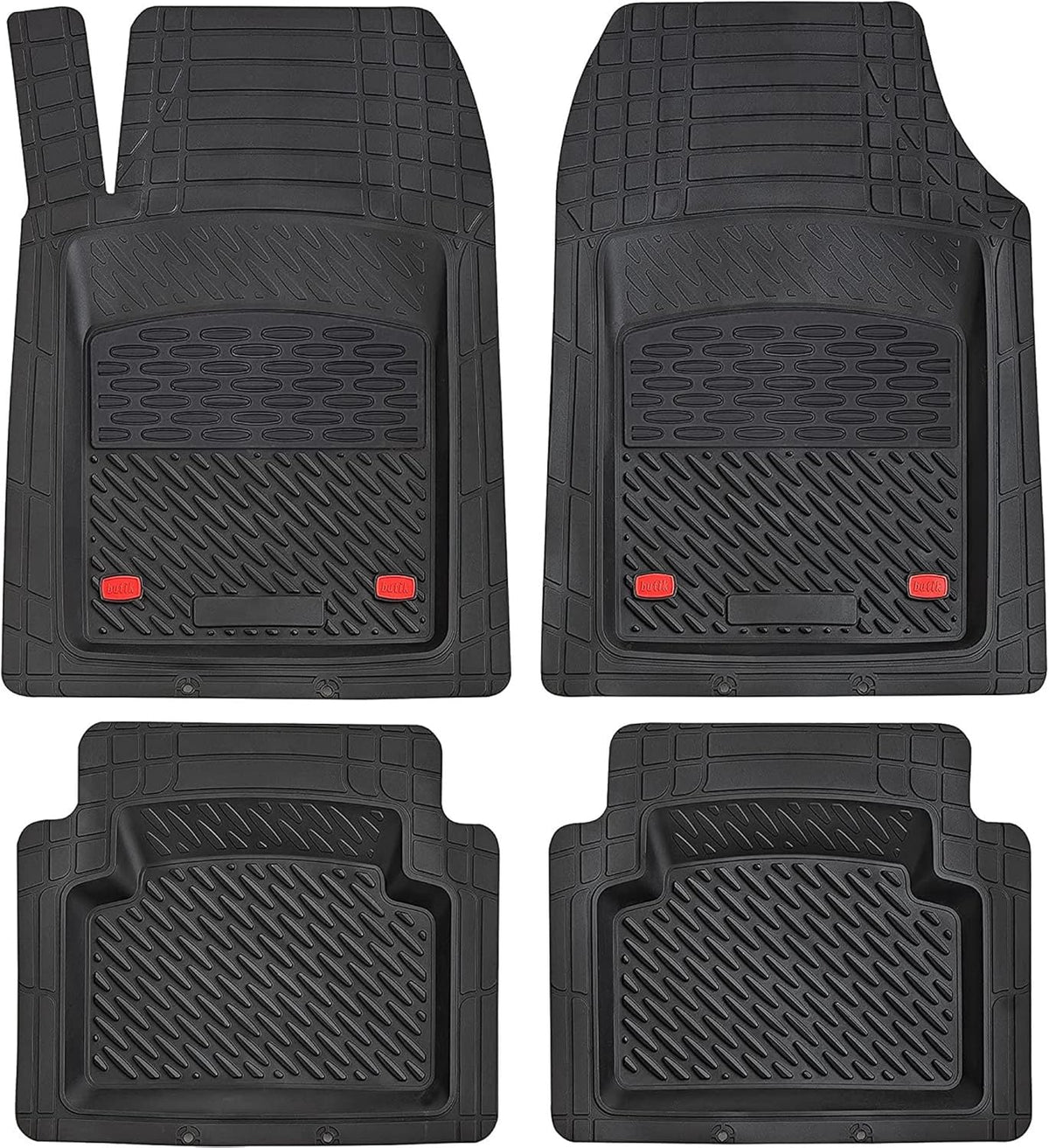 Silver 5-Piece Heavy-Duty Automotive Floor Mat V51526