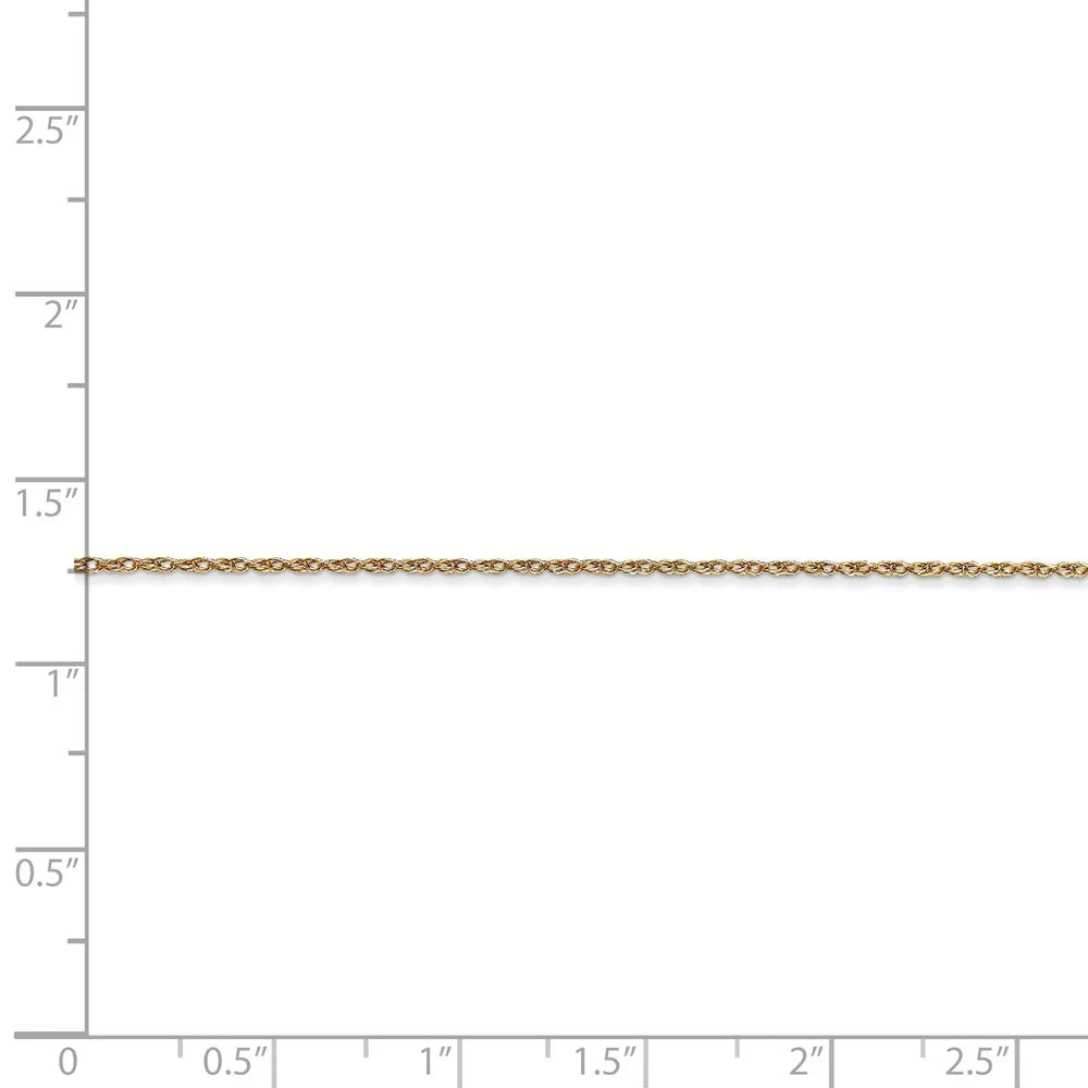 14kt Yellow Gold Cable Rope Chain 16 inch P386