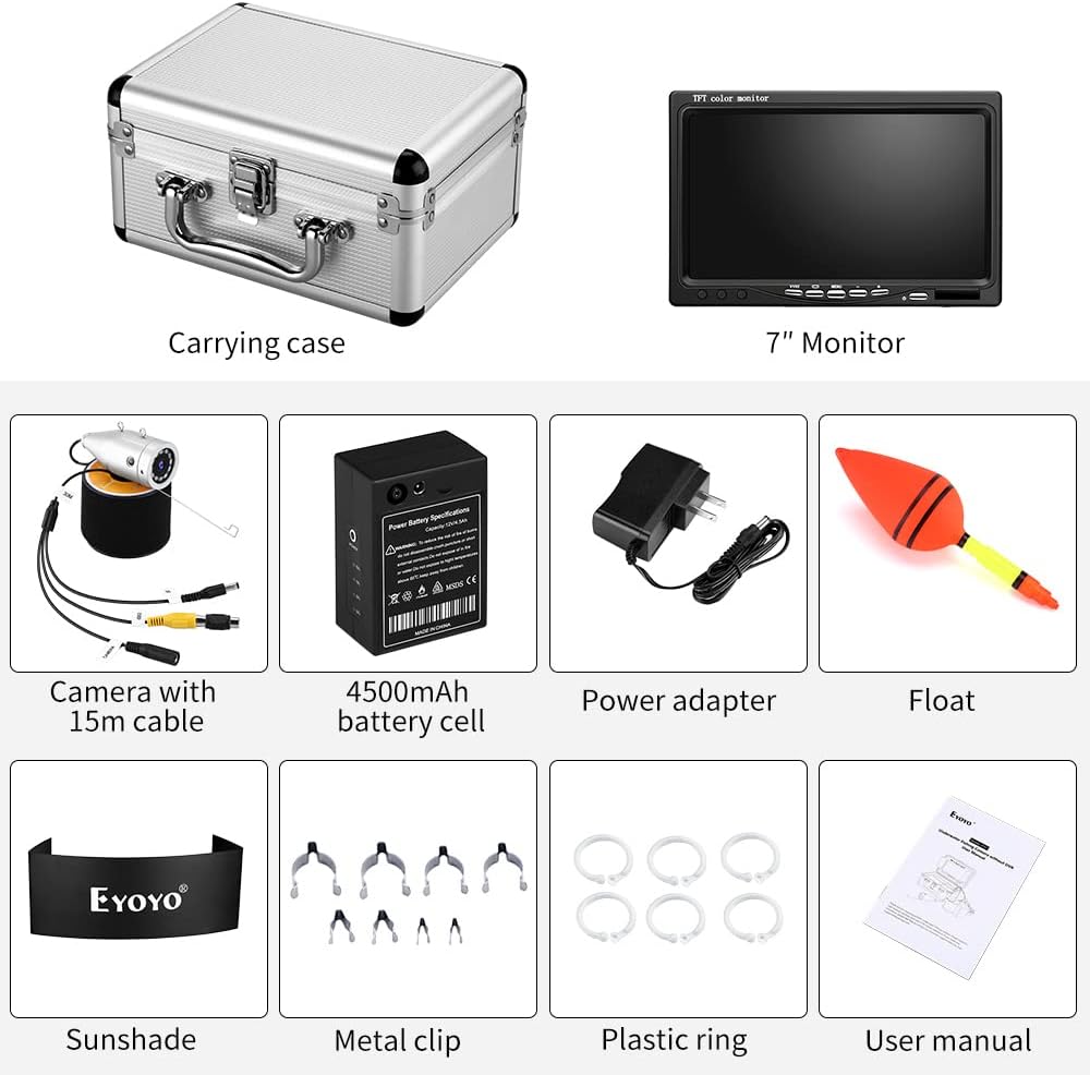 720P Underwater Fishing Camera with 7 inch Screen (15m) M1068