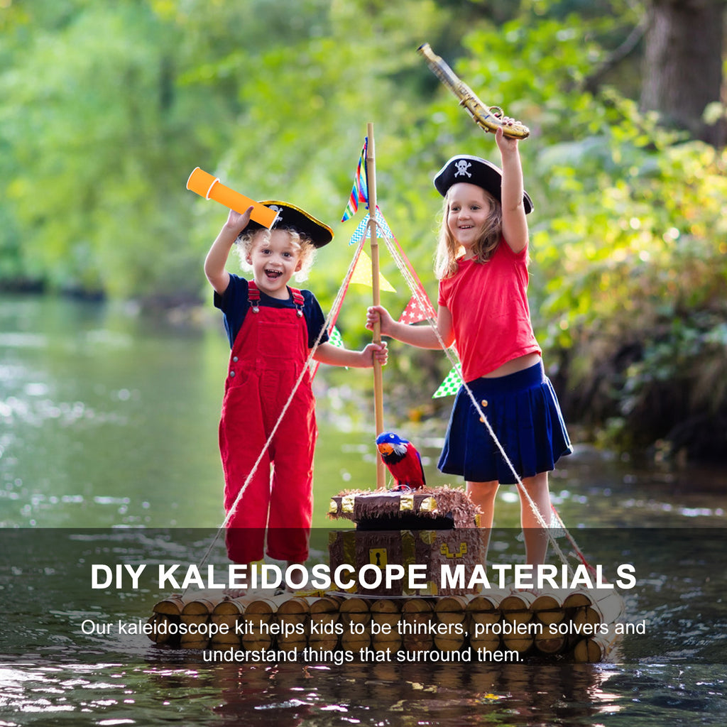 3 Sets DIY Kaleidoscope Toy Making Materials Handmade Kits R138