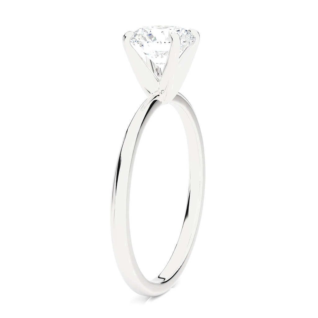 Lab Grown Diamond Solitaire Engagement Ring in 14k White Gold M257252