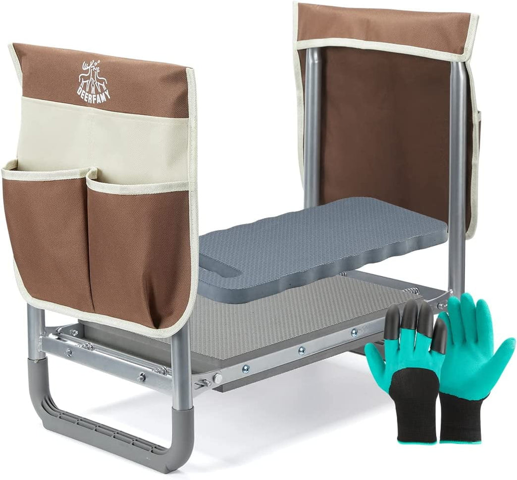 Folding Garden Kneeler Seat Portable Gardening Bench Stool M3698