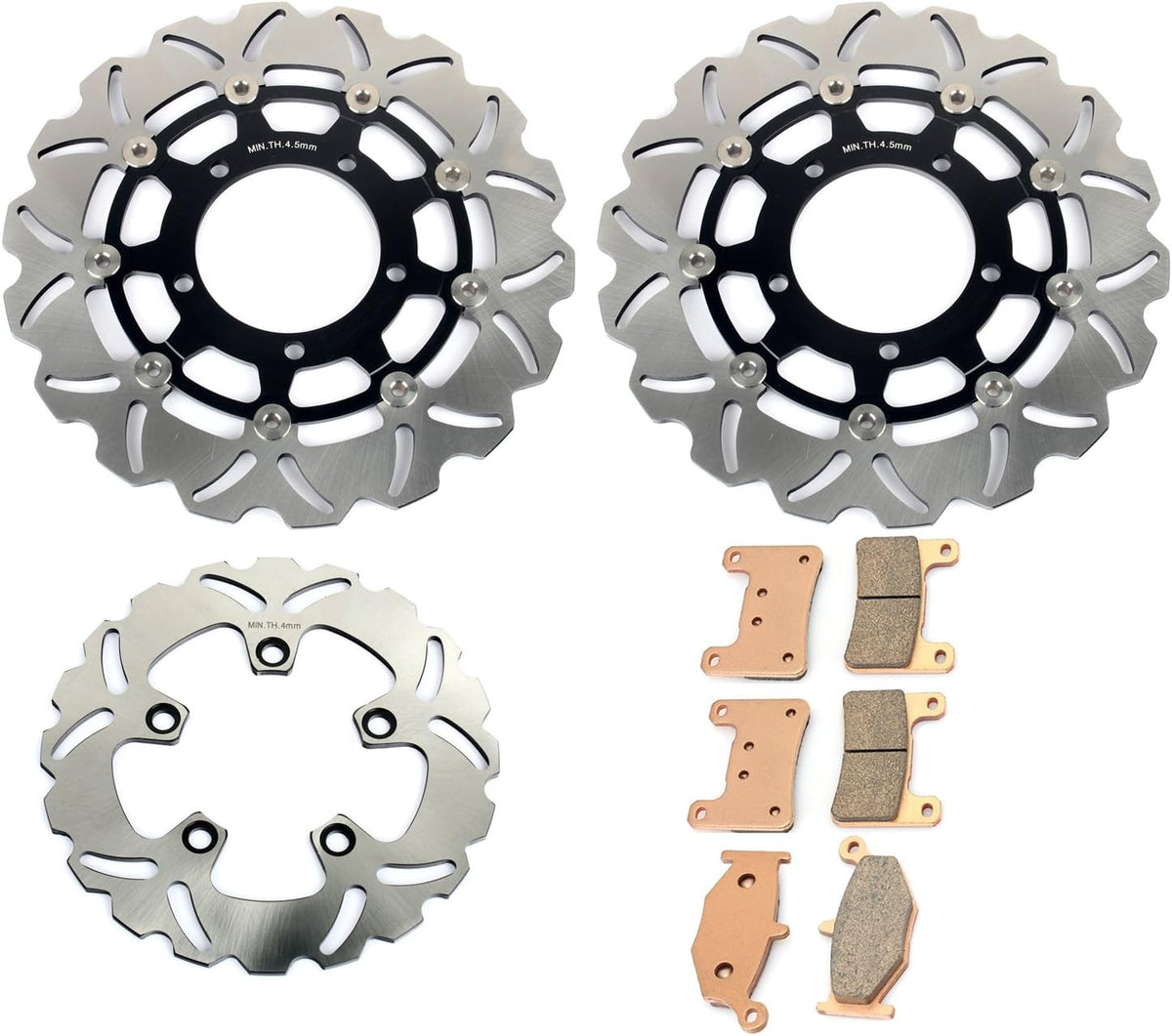 Front Rear Brake Disc Rotor Brake Pads for Suzuki GSXR1000 2007 2008 GSXR600 GSXR750 06 07 L367544