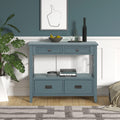 36'' Pine Wood Console Table with 4 Drawers & 1 Storage Shelf X151