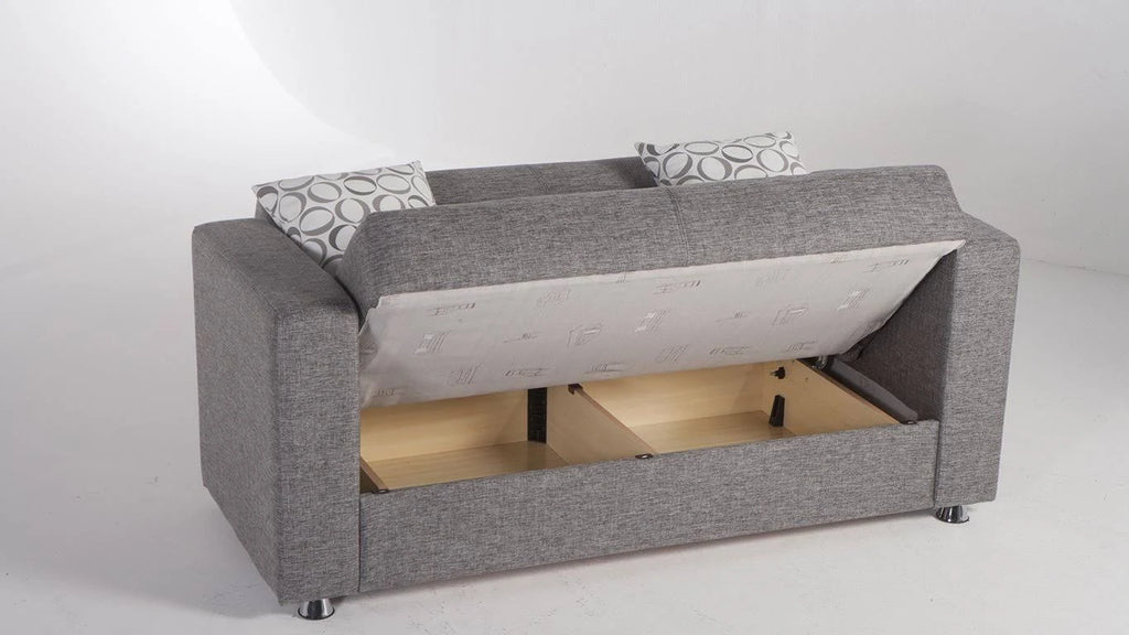 Gray Loveseat G6118