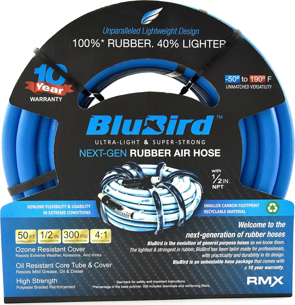 Rubber Air Hose, 300 PSI, Pack of 2 N68400