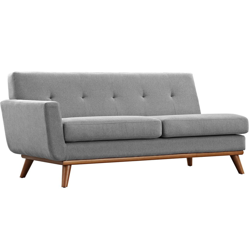 Right-Facing Grey Fabric Sectional Sofa M877602
