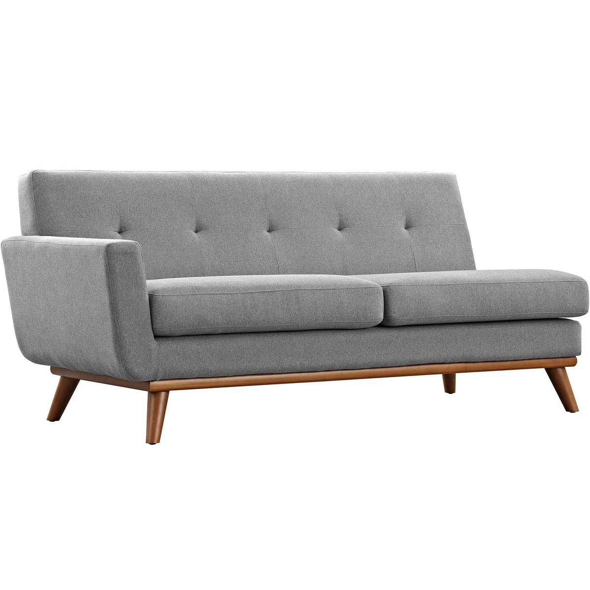 Right-Facing Grey Fabric Sectional Sofa M877602
