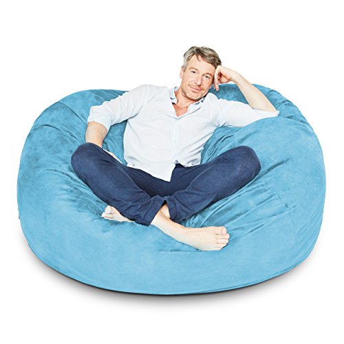 Dark Grey 7ft Microsuede Bean Bag Chair J432444