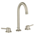 Brushed Nickel Double Handle Widespread Bathroom Faucet I871196