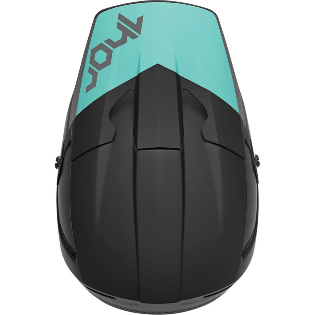 Black/Mint Offroad Helmet F7008
