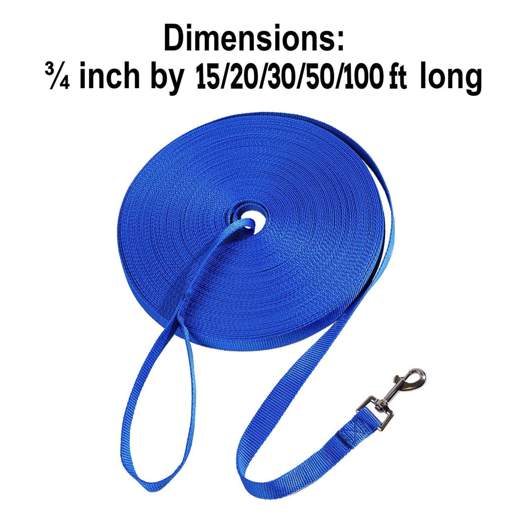Dog Puppy Training Leash 15ft 20ft 30ft 50ft 100ft U662873