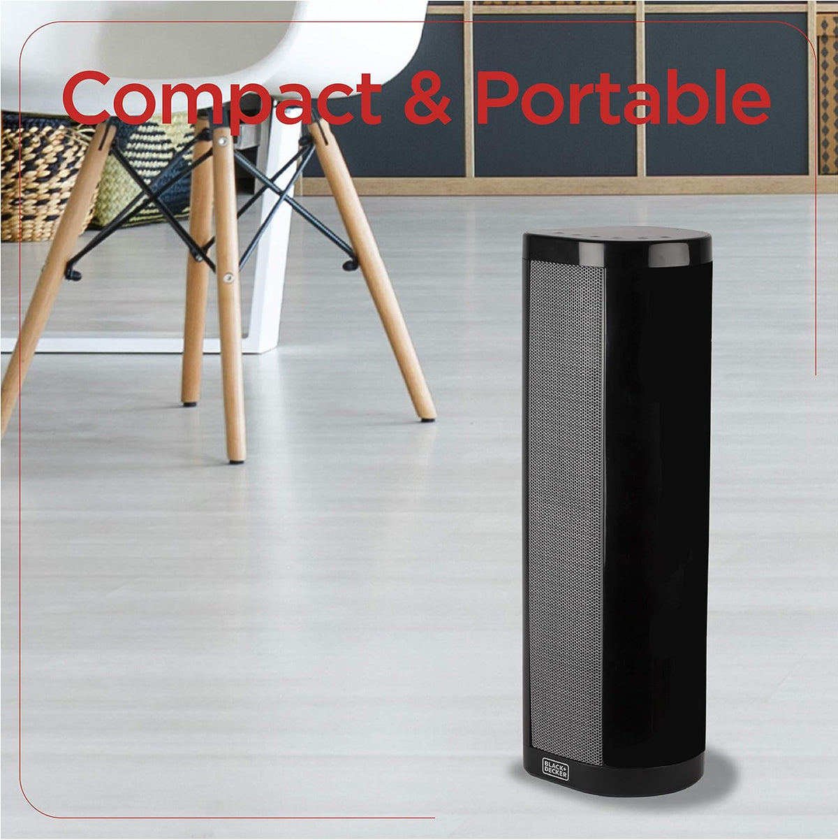 Tower Space Heater with Remote Control, 1500W, Pack of 2 H40117