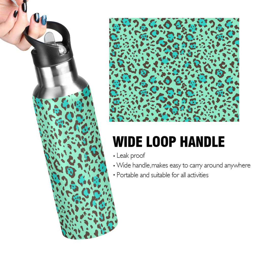 20 OZ Stainless Steel Vacuum Insulated Water Bottle with Straw Lid Q610