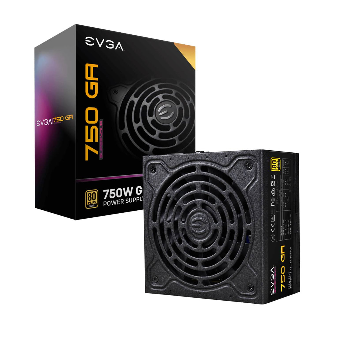 750 W 24-Pin ATX Black Power Supply Unit O59934
