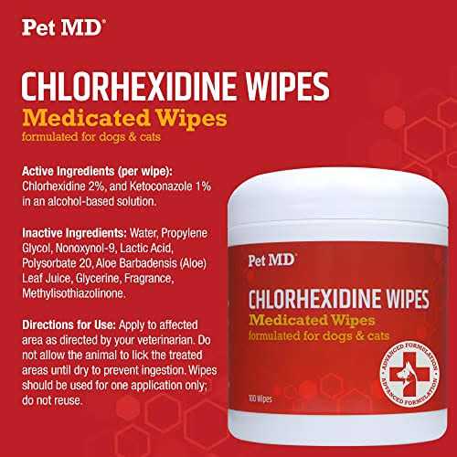 Chlorhexidine Dog & Cat Wipes N81096