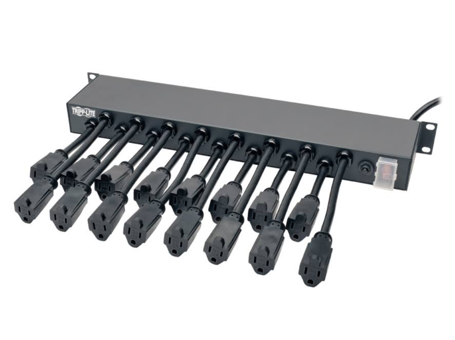 16-Outlet 1U Rackmount Power Strip 120V 15A 15 ft. Cord Z84352