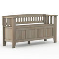 Solid Wood 48 inch Wide Storage Bench G151413