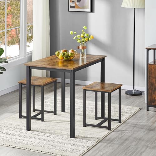 3 Piece Dining Table & Chair Set Gray C91792