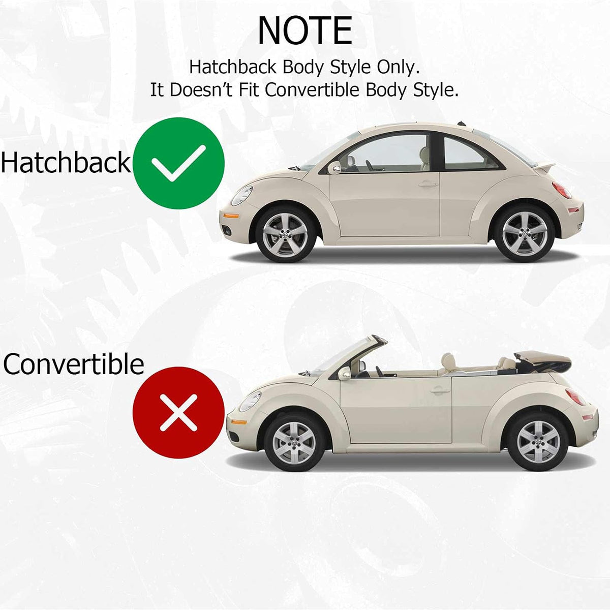 Power Window Regulator without Motor Compatible with Volkswagen Beetle 1998-2010 Hatchback Front Passenger Side Pack of 2 I49864
