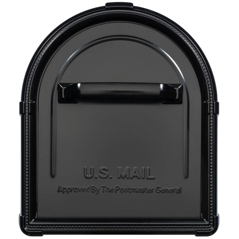 Black Post-Mount Mailbox U3471