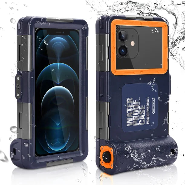 Waterproof Protective Case for Phones Up to 6.9 Inch with Lanyard G346122