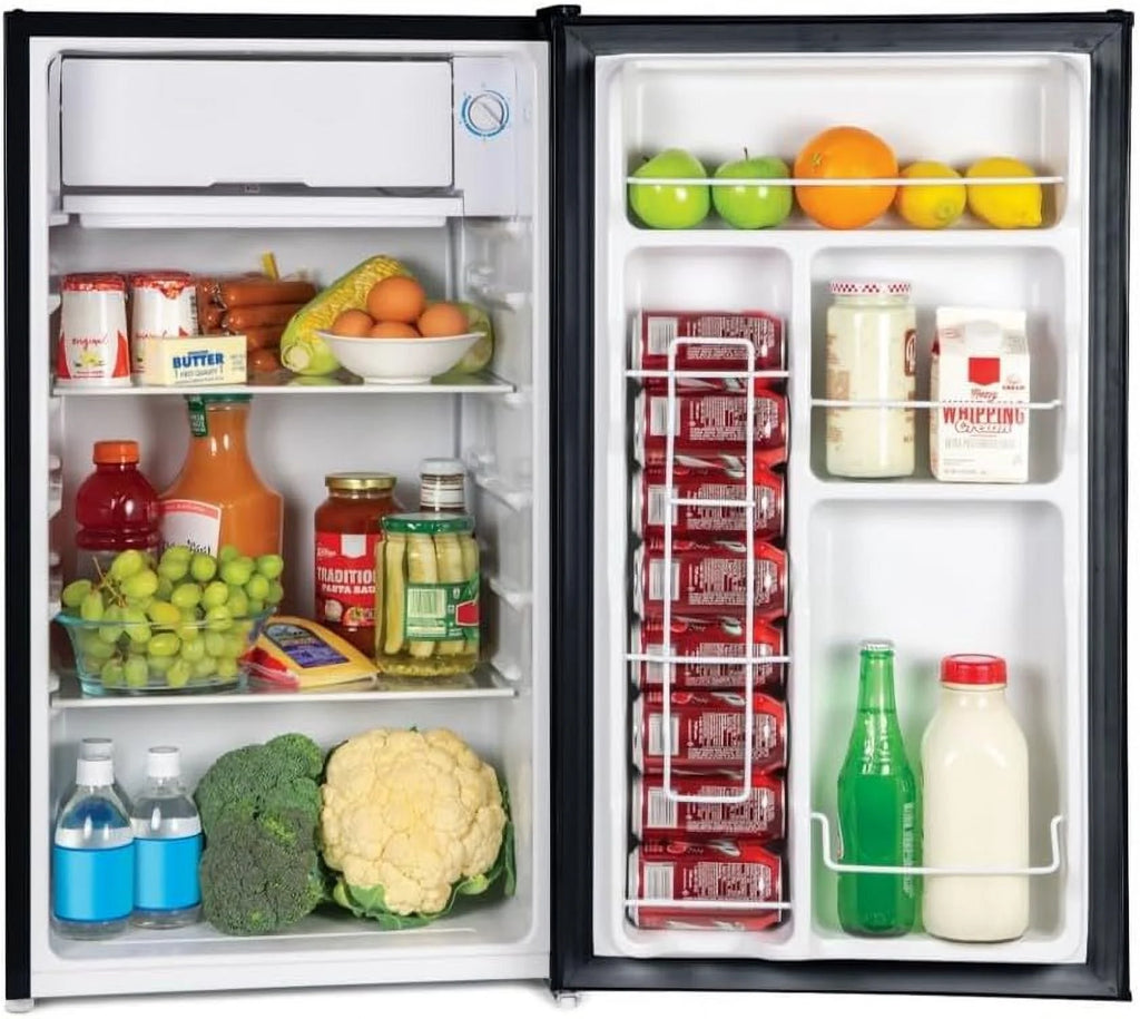 Black 3.2 Cu Ft Refrigerator with Freezer V447355