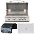 32 in. Propane Gas Grill 3 Piece Package P3415