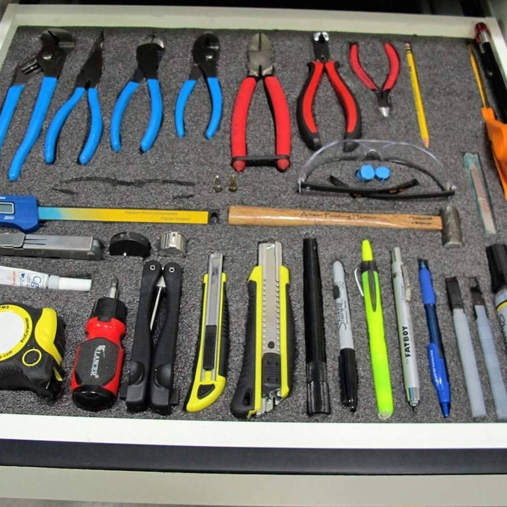 Black 30mm Foam Sheet Tool Drawer Organizer (7 Pack) H508