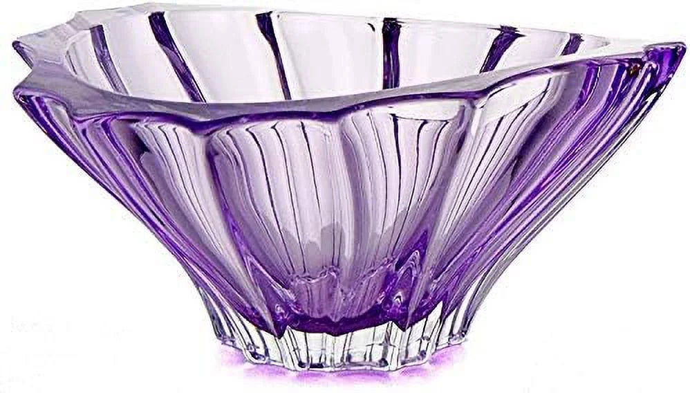 Amethyst Purple Crystal Glass Bowl-Vase C90157