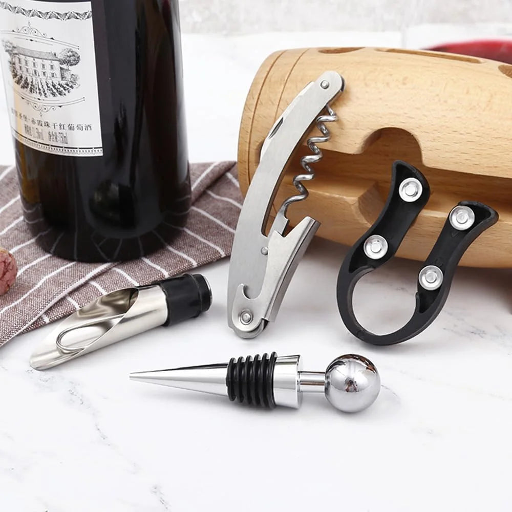 4 PCS Stainless Steel Wine Opener Set X416