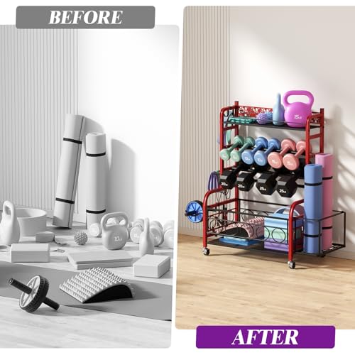 Dumbbell Rack with Wheels N166707