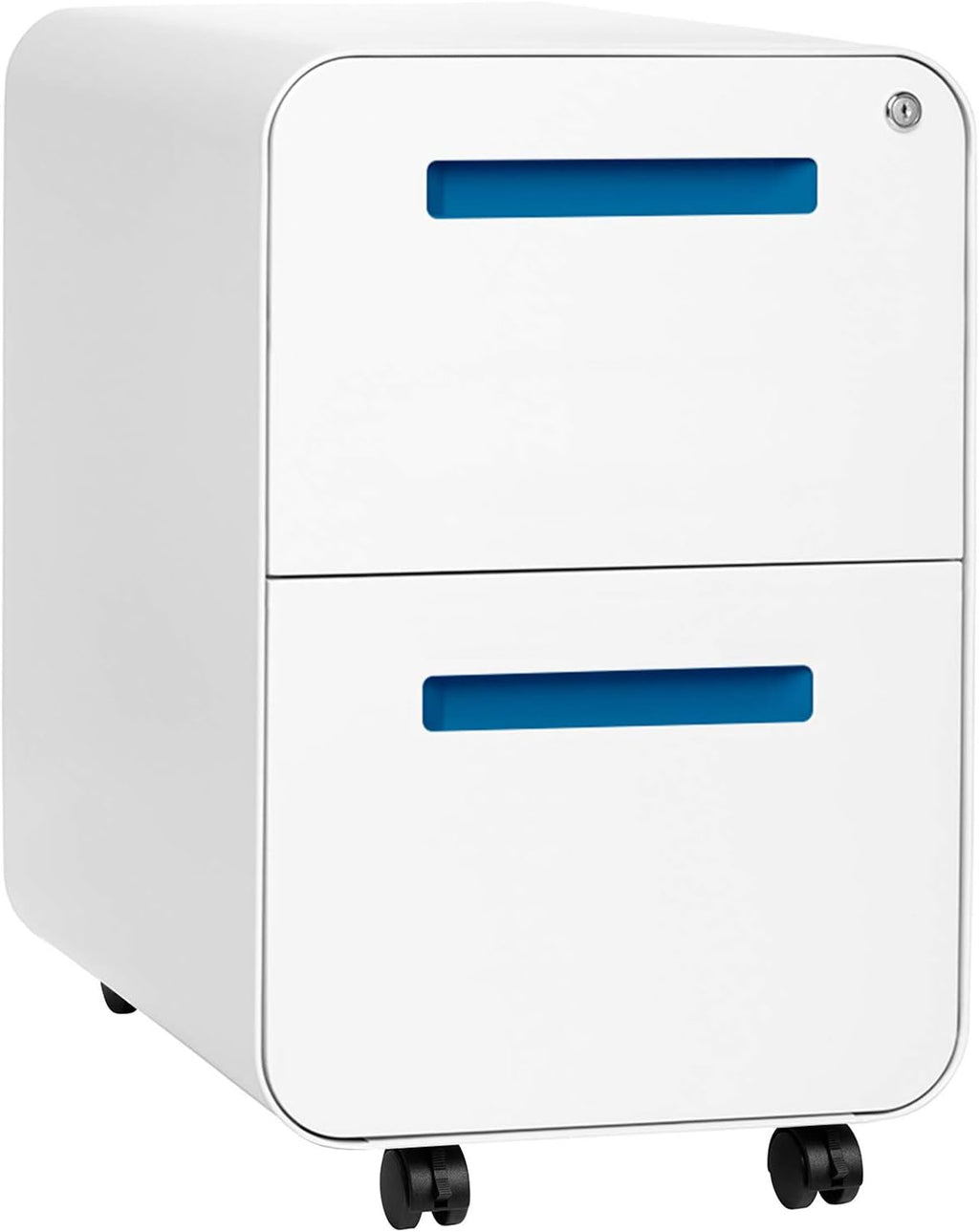Black 2-Drawer Mobile File Cabinet G903379