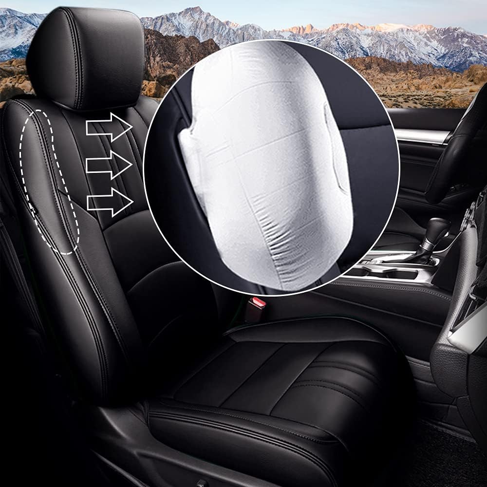 Faux Leather Waterproof Full Set Car Seat Covers R5503