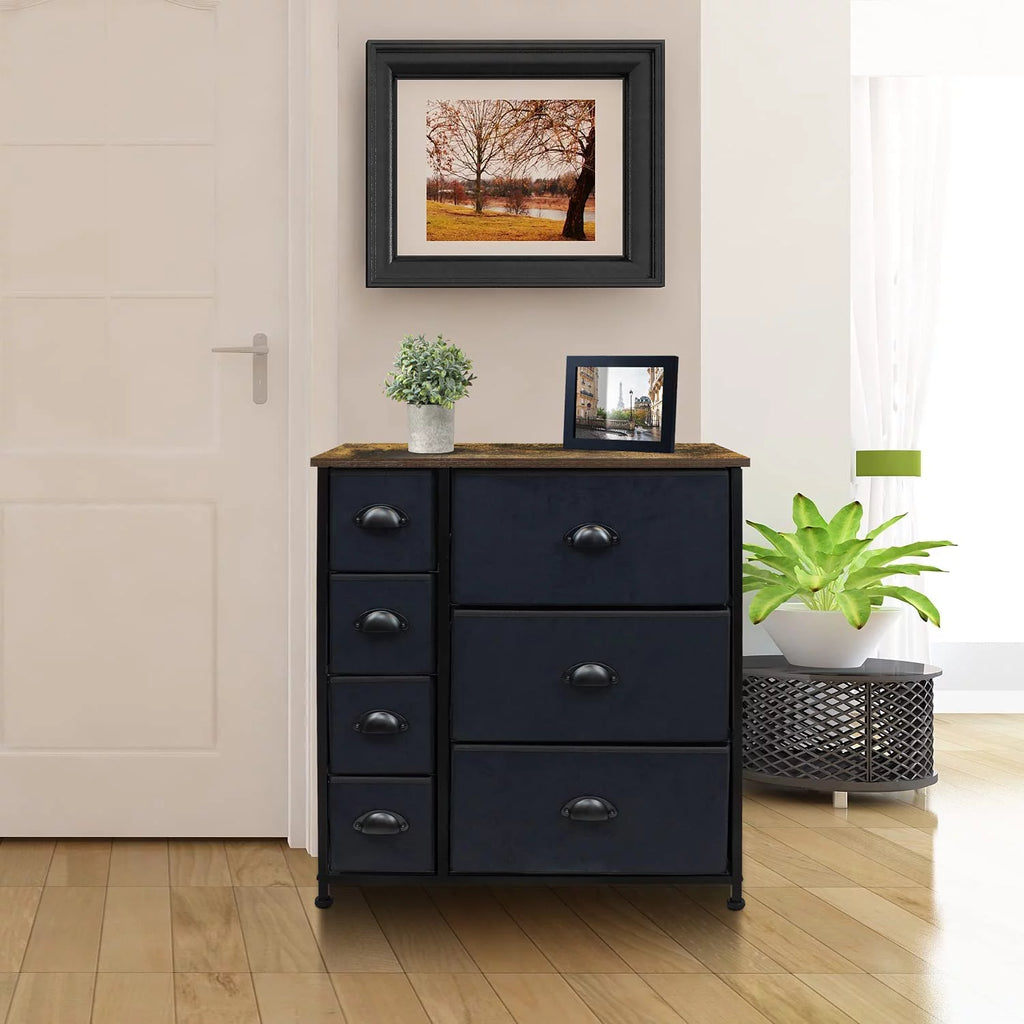 7 Drawer Fabric Dresser B37997