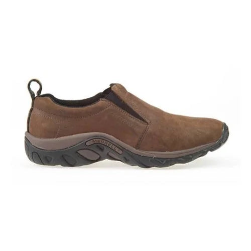 Brown Nubuck Wide Slip-On Shoes I46367