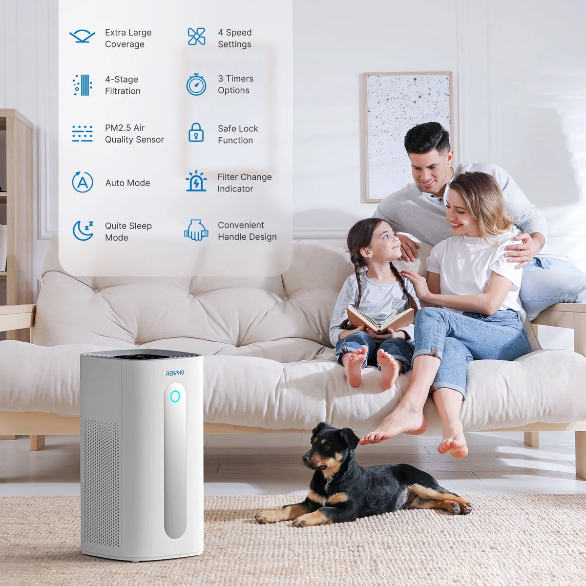 True HEPA Air Purifier White Q369