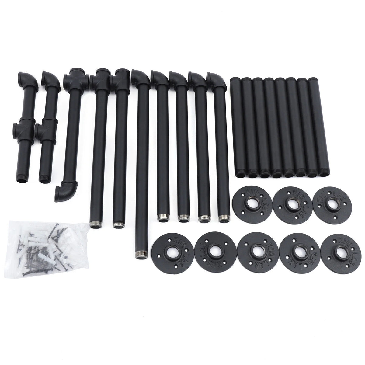 Black Wall Mounted Clothes Rack J53648