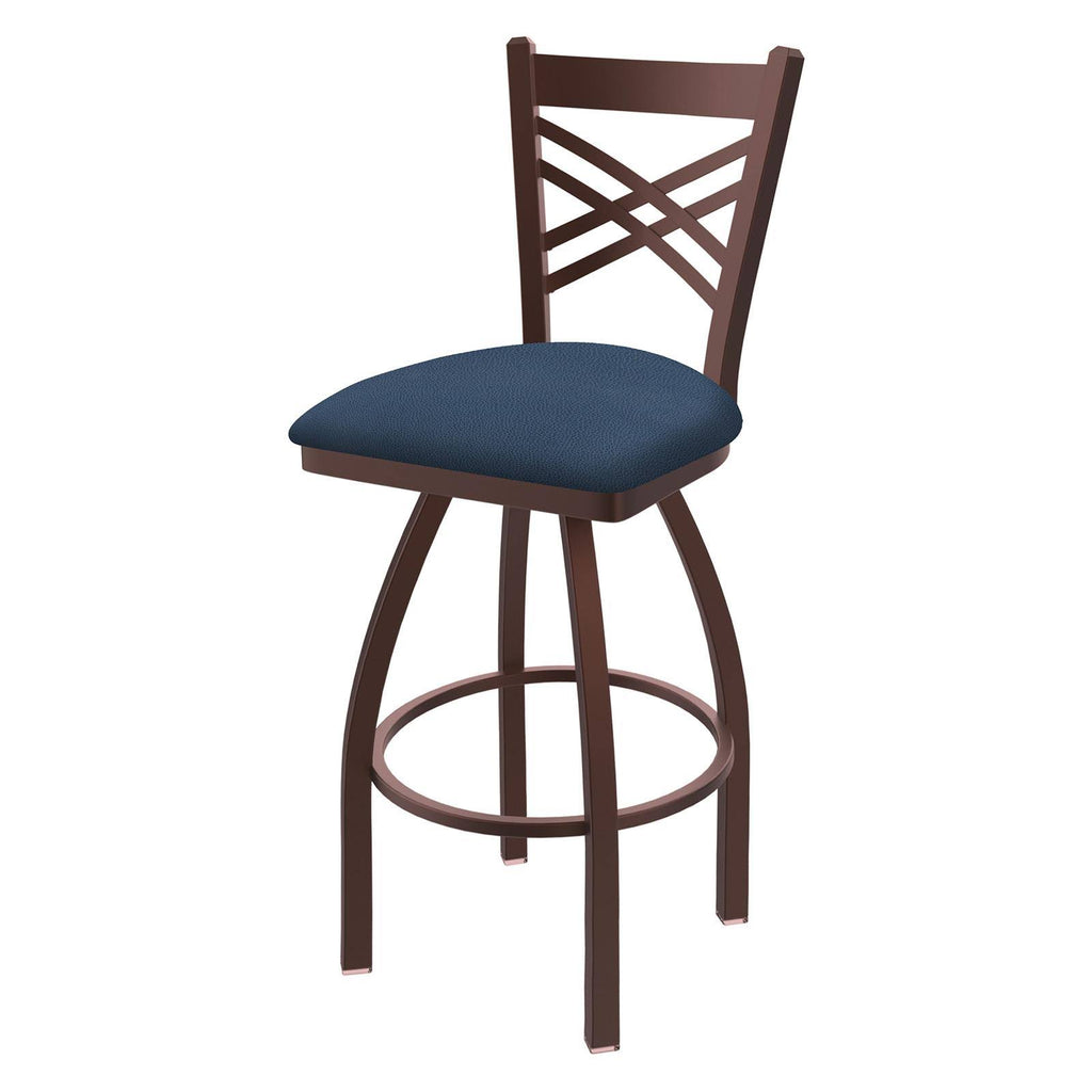 25x22 Swivel Counter Stool with Black Wrinkle Finish Q4254