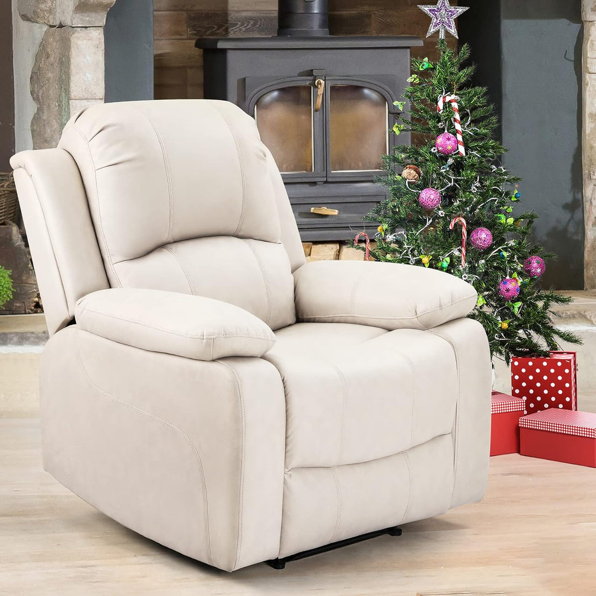 Recliner Chair with Footrest Single Sofa G30414