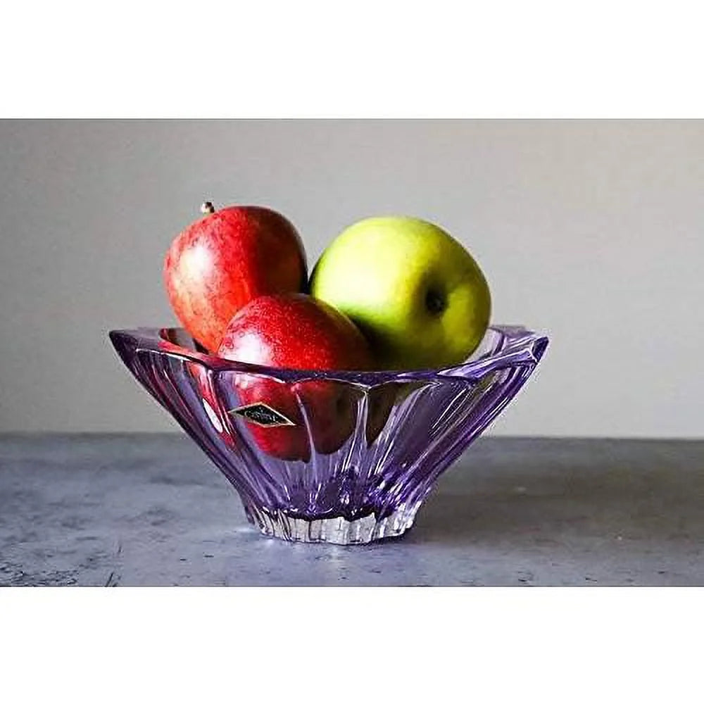 Amethyst Purple Crystal Glass Bowl-Vase C90157