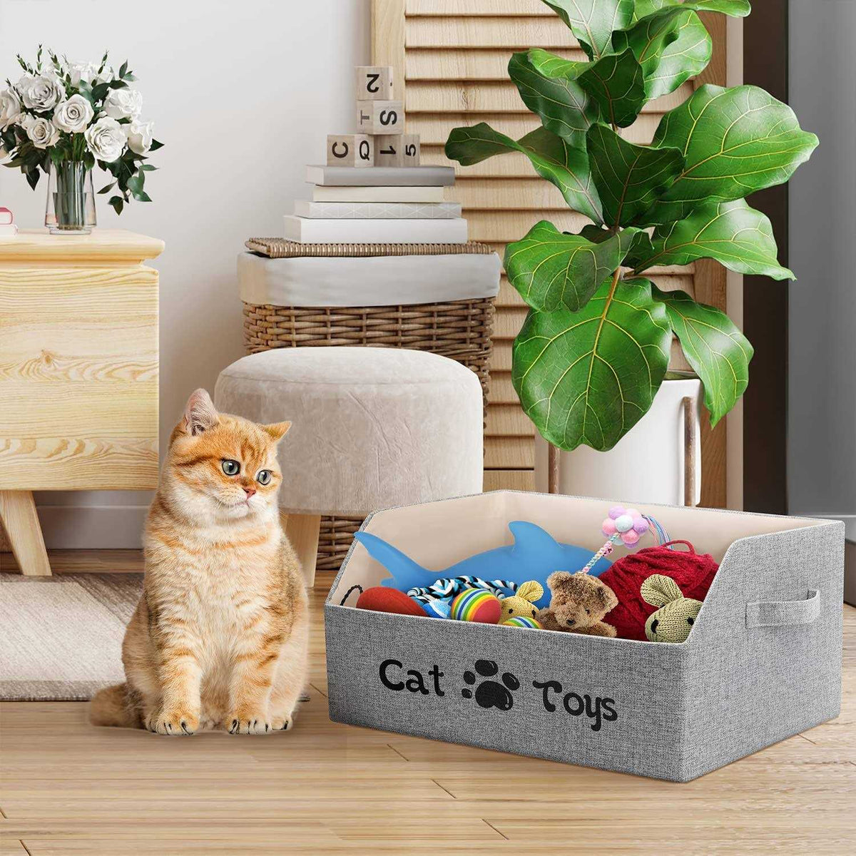 Large Foldable Cat Toy Storage Box K87297