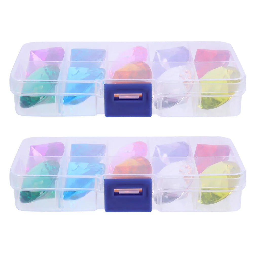 2 Boxes Big Colorful Diamond Toy V869