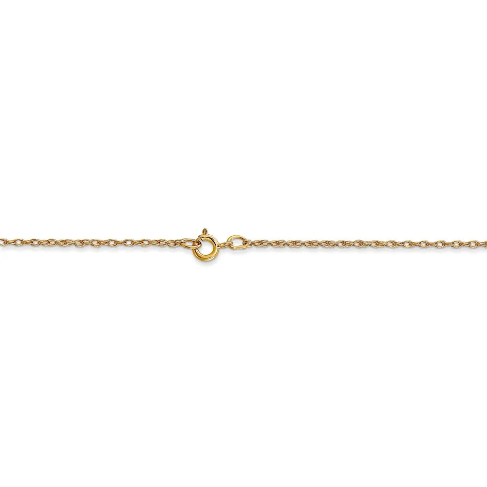 14kt Yellow Gold Cable Rope Chain 16 inch P386