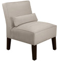 Velvet Light Grey Accent Chair F805